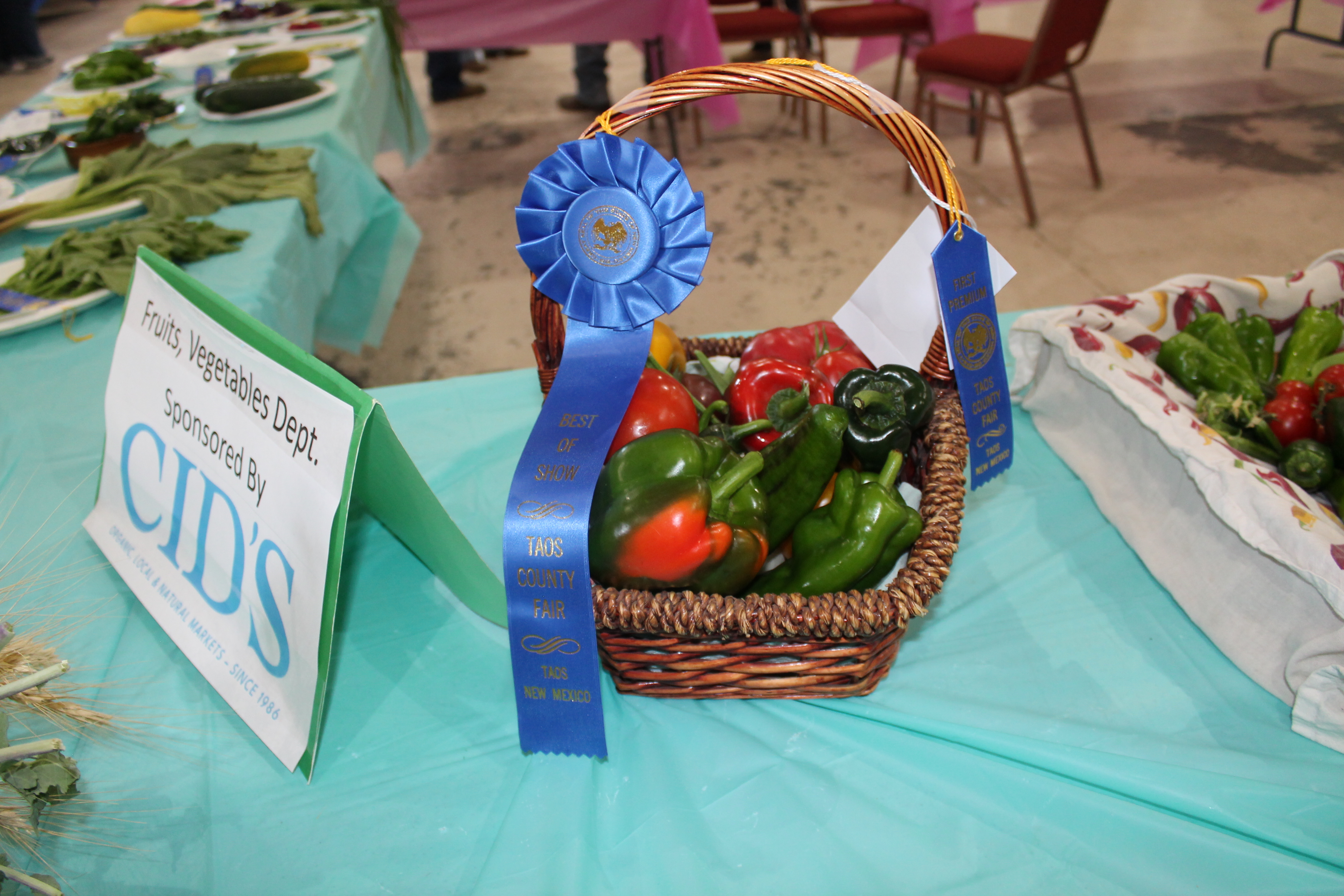 Taos County Fair 2024 Flower Entries in the Flowers, Fruits, & Vegetables Category at the Fair-Juan I. Gonzales Agricultural Center-Taos, NM